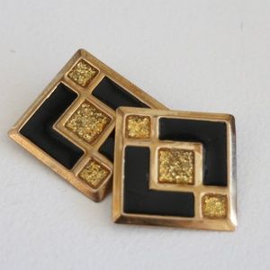 art deco vintage mcm earrings